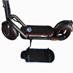 Elektrikli Scooter Aksesuar Koruyucu Paspas Gri Kurt Arma  Navee n65 İçin Kırmızı Kenar Overlok