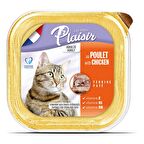 Plaisir Pate 100Gr Tavuk Etli 32Adet Yaş Kedi Maması