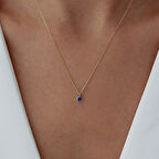 Başak Burcu Sapphire Kolye