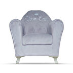 İSİMLİ KİŞİYE ÖZEL ÇOCUK KOLTUĞU 1-6 YAŞ - AÇIK GRİ