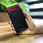 Mekanizmalı Kartlık Rfid Korumalı Alüminyum Otomatik Mekanizmalı Kredi Kartlık