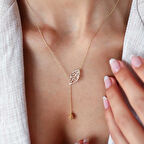 Kozalak ve Yaprak Kolye