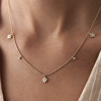 Üçlü Bubble Kutup Yıldızı Kolye