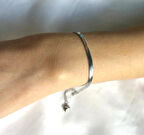 İtalyan Gümüş Renkli Çelik Bileklik