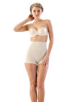 Kadın Ten Rengi Seamless Toparlayıcı Double Boxer Korse
