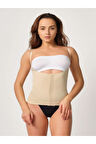 Kadın Bej Agraflı Göğsü Açık Atlet Korse