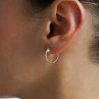 Oluklu X Small Halka Küpe