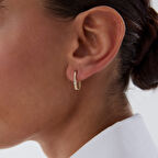 Üç Taşlı Ataç Küpe