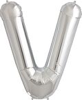 FOLYO BALON HARF V GÜMÜŞ 34'' (86CM)