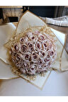 Krem kahve bej isteme çiçeği Gelin istem söz nişan hediyelik