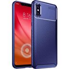 Xiaomi Mi 8 Pro Karbon Desenli Negro Silikon Kılıf