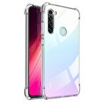 Xiaomi Redmi Note 8 Shock Absorbing Darbe Emicili Şeffaf Silikon Kılıf