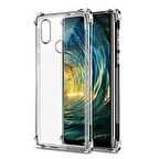 Huawei Y6S 2019 Shock Absorbing Darbe Emicili Şeffaf Silikon Kılıf