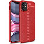 Apple IPhone 12 Mini Deri Görünümlü Firo Silikon Kılıf