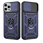 Apple iPhone 13 Pro Max Uyumlu Kızaklı Kamera Korumalı Tank Kılıf