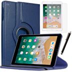 Apple iPad 5 Nesil / 6 Nesil Kılıf Ekran Koruyucu Ve Kalem Set