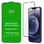 Apple iPhone 14 Plus Uyumlu 5D Tam Kaplayan Temperli Cam Ekran Koruyucu