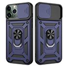 Apple iPhone 11 Pro Uyumlu Kızaklı Kamera Korumalı Tank Kılıf