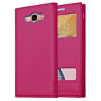 Samsung Galaxy J5 2016 Uyumlu Pencereli Kapaklı Magnum Kılıf