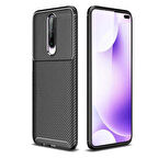 Xiaomi Redmi K30 Karbon Desenli Negro Silikon Kılıf