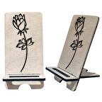 Ahşap Telefon Standı 4mm Huş Gül