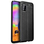 Samsung Galaxy A31 Deri Görünümlü Firo Silikon Kılıf