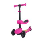 L52In1-P Lamborghi̇ni̇ Li̇sansli Katlanir Oturakli Işikli Scooter Pembe