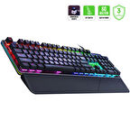 GamePower Calypso V2 RGB Optik Su ve Toza Dayanıklı Mekanik Blue Switch USB DIY Gaming Klavye