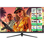 GamePower 27" Sonic T80 Flat Fast IPS 180HZ 0.5Ms QHD 2K Gaming Monitör (Sıfır Ölü Piksel Garantili)
