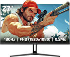 GamePower Bull T20 Flat Fast IPS 180Hz 0.5ms FHD Gaming Monitör (Sıfır Ölü Piksel Garantili)
