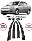 Balp Toyota Corolla Sedan  2002-2006 Arası Cam Rüzgarlığı 4lü