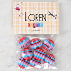 Loren Crafts 8'li Desenli Düğme - 1106
