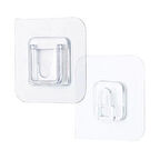 İpek Yıldızı® Eşya Sabitleme Askısı 10 Çift Şeffaf Çift Taraflı Yapışkanlı Geçmeli Klips