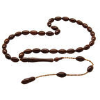 Sistemli Koyu Renk Arpa Kesim Fırınlanmış Kuka Tesbih