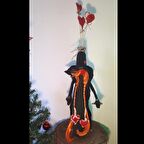 himarry Şans cücesi hediyelik kızıl saçlı kız 60 cm