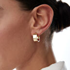 Medium Mona Kesme Halka Küpe