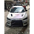 Mitsubishi Lancer 2008-2013 Uyumlu Batman Yarasa Ayna Kapağı Piano Black ABS Plastik