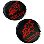 Mondial Logo Damla Etiket 5X5 Cm 2' Li Siyah