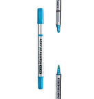 Çift Taraflı Akrilik Marker Kalemi - 1 Adet- Mavi