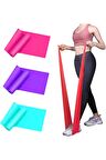 3 Lü S3 Lü Set Pilates Band Pilates Bandı Direnç Lastiği Pilates Lastigi Plates Bant