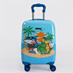 ÇÇS 5257 Çocuk Valizi Su Altı Figürlü