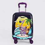 ÇÇS 5258 Çocuk Valizi Kuş Figürlü