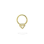 Elmas Motifli Helix Piercing