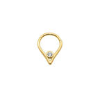 Taşlı Damla Helix Piercing