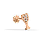 Taşlı Kadeh Minimal Tragus Piercing