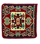 Dekoratif Otantik Çift Taraflı Fermuarlı Kilim Şark Köşesi Minder Kılıfı (40cmx41cm) Mod3