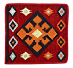 Dekoratif Otantik Çift Taraflı Fermuarlı Kilim Şark Köşesi Minder Kılıfı (40cmx41cm)  Mod9