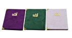 Kadife Kapaklı 3 Adet Yasini Şerif ve Dualar Seti (12,5x16,5cm) S1