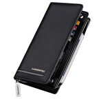 LAORENTOU VİCENZA HAKİKİ DERİ İTALYAN MALI FERMUARLI UZUN ERKEK CÜZDAN - UZUN ERKEK KARTLIK