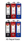 Telgraf Klasör Geniş A5 Plastik 3 Renk 6 lı 1 Paket